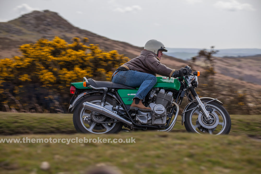 1975 Laverda Jota 1000 RHS getting upright