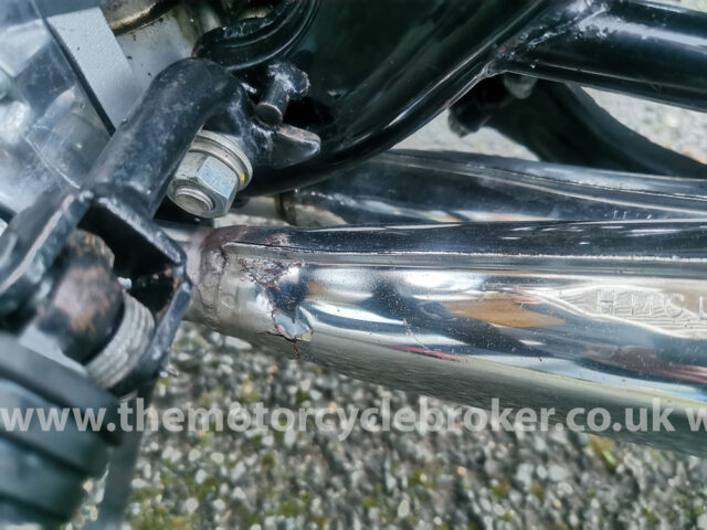 1976 Honda CB750K6 exhaust repair