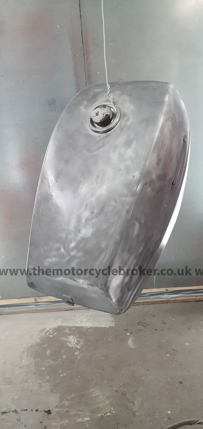 Benelli Sei 750 petrol tank bare metal