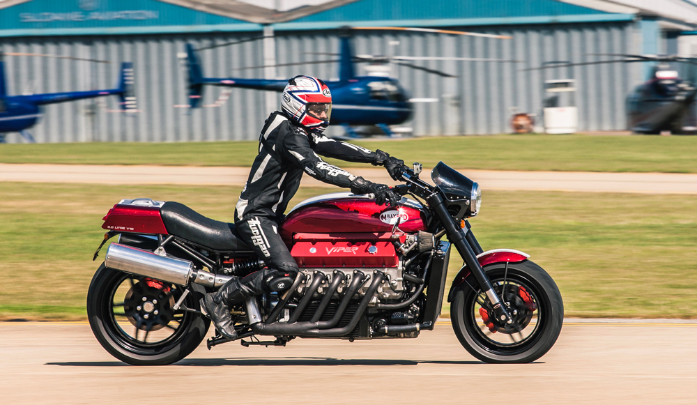 Allen Millyard Dodge Viper V10 motorcycle