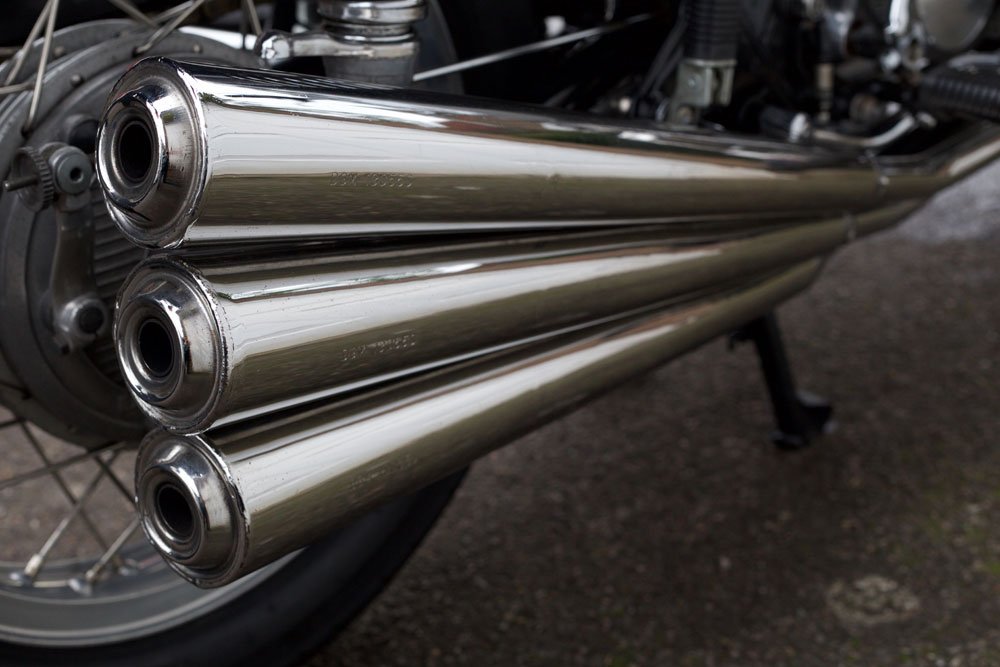 Benelli Sei Exhausts RHS