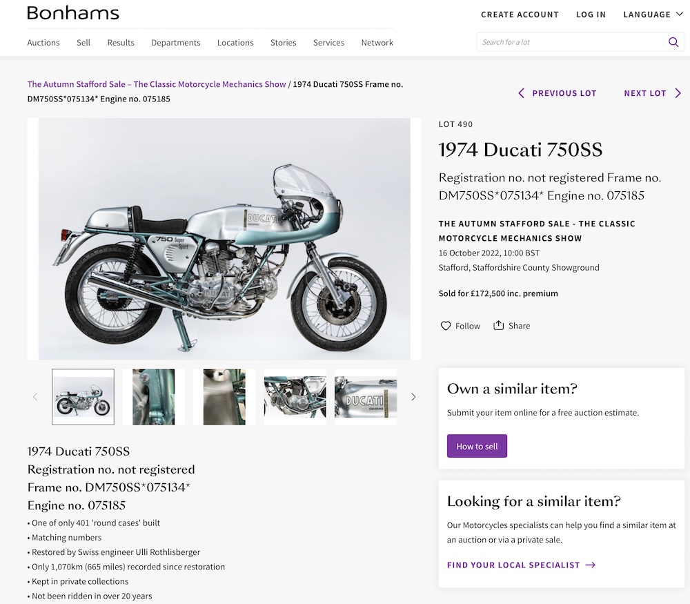 Bonhams Stafford green frame sale copy