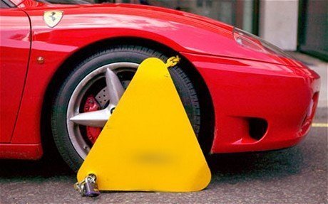 Clamped Ferrari 1