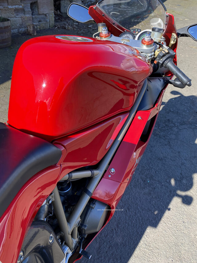 Ducati 916 SPS rear of tank RHS