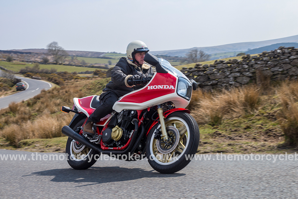 Unrestored Honda CB1100RB RHS power out of corner