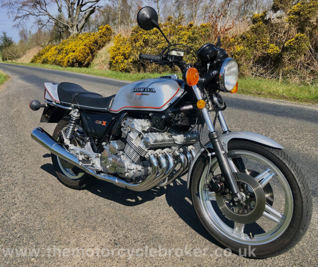 Honda CBX1000 silver RHS OTR