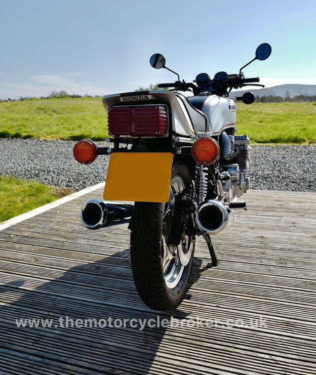 Honda CBX1000 silver rear