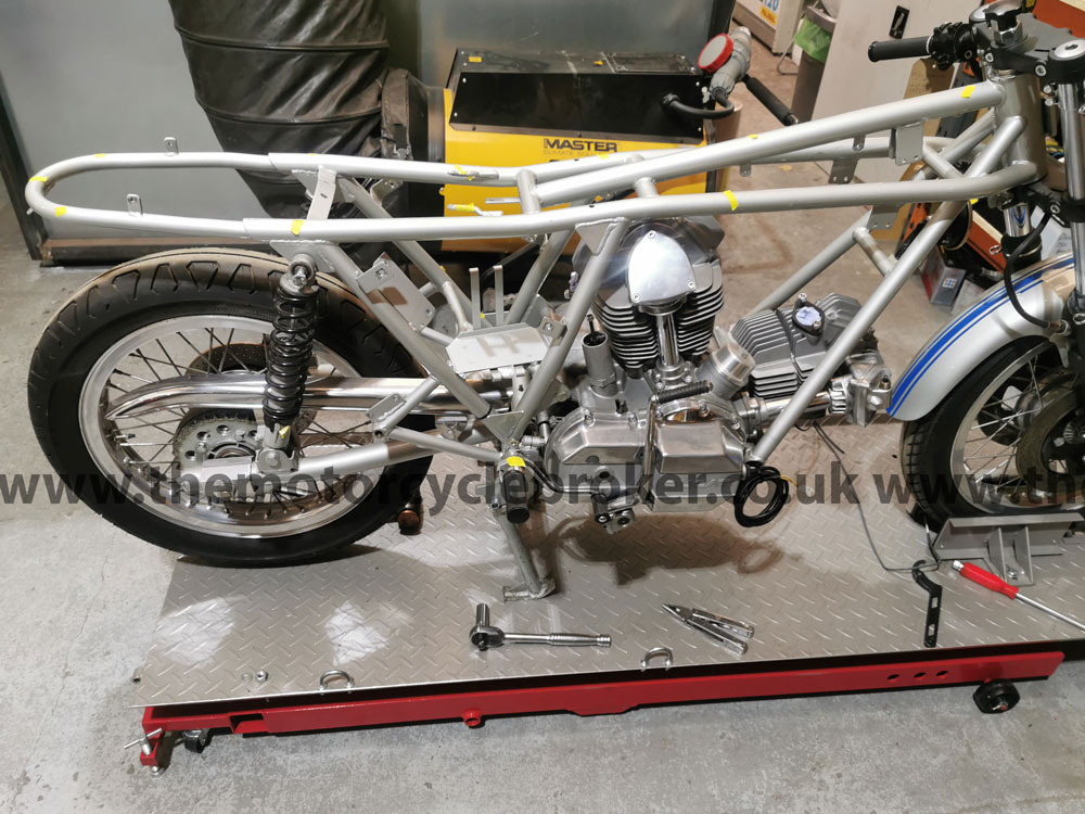 1976 Ducati 900SS poor frame paint RHS