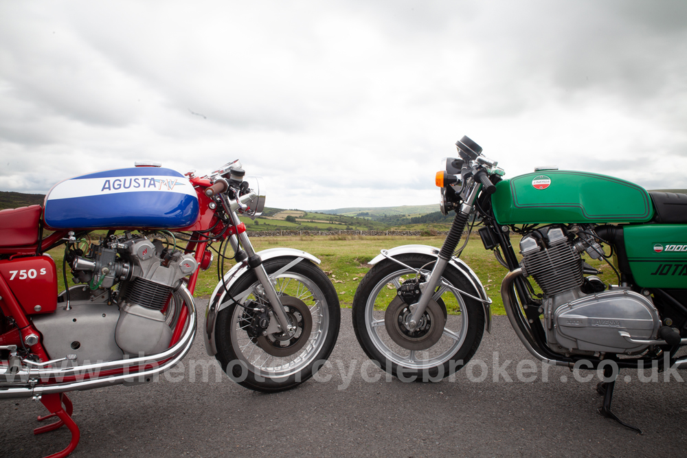 1975 MV Agusta 750S and 1975 Laverda Jota