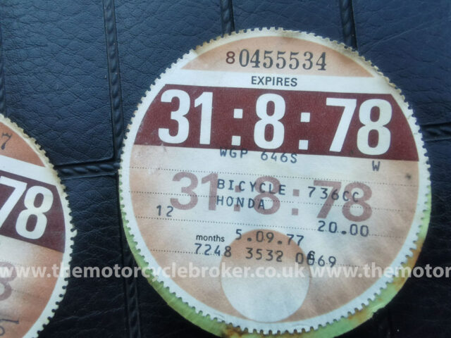 Original tax disc