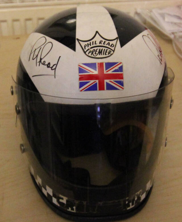 Phil Read crash helmet front